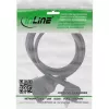 InLine Kabel przedłużający zasilanie, wtyk kątowy typ F, czarny, 5 m