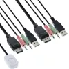 InLine kabel Przełącznik KVM, 2-portowy, Displayport 1.2, 4K, USB, Audio