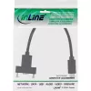Kabel InLine USB 3.2 Gen.2 C męski/żeński z kołnierzem, czarny, 0,20 m