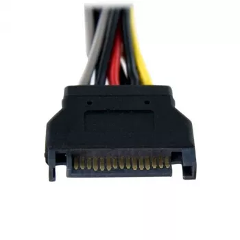 StarTech.com 6-calowy kabel rozgałęźnika zasilania SATA Y – M/Ż, SATA 15-pin, 2 x SATA 15-pin, 0,15 m, Męski, Żeński, Prosty