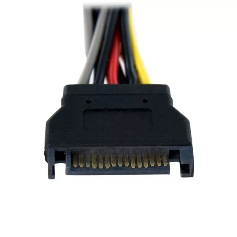StarTech.com 6-calowy kabel rozgałęźnika zasilania SATA Y – M/Ż, SATA 15-pin, 2 x SATA 15-pin, 0,15 m, Męski, Żeński, Prosty