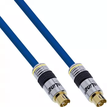 Kabel wideo InLine S-VHS Premium 4-pin mini DIN męski / męski pozłacany 10 m