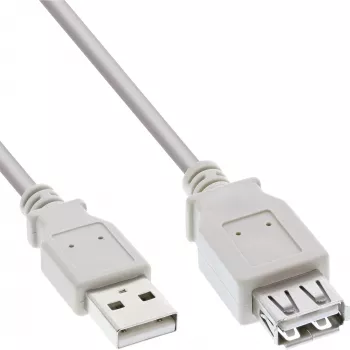Przedłużacz USB 2.0 Typ A męski/żeński InLine 34603X beżowy 3m