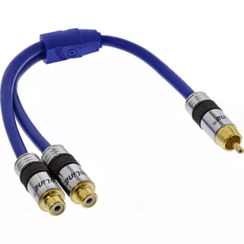 InLine RCA Y-Cable Premium 1x RCA męski / 2x RCA żeński 0,25 m