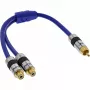 InLine RCA Y-Cable Premium 1x RCA męski / 2x RCA żeński 0,25 m
