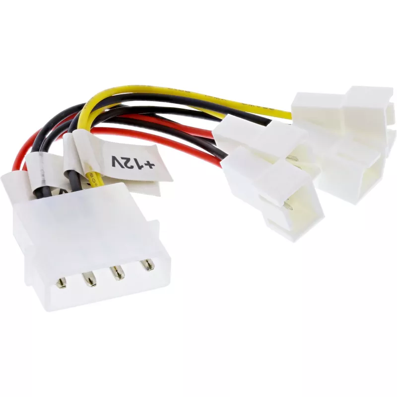 adapter kablowya wentylatora InLine 2x 12V i 2x 5V dla 4 wentylatorów 33005B
