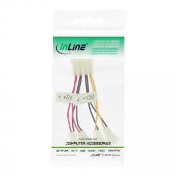 adapter kablowya wentylatora InLine 2x 12V i 2x 5V dla 4 wentylatorów 33005B