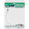 InLine kabel krosowy, S/FTP (PiMf), kat. 8.1, 2000 MHz, bezhalogenowy, biały, 0,25 m