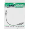 InLine kabel krosowy, S/FTP (PiMf), kat.8.1, 2000 MHz, bezhalogenowy, szary, 0,3 m
