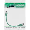 InLine Kabel krosowy, S/FTP (PiMf), kat.8.1, 2000MHz, bezhalogenowy, zielony, 0.25m