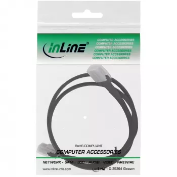 Kabel InLine SAS wewn., Mini-SAS SFF-8087 do Mini-SAS SFF-8087, z Sideband, 1m