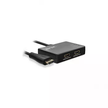 InLine kabel Splitter HDMI 2-portowy, 4K/60Hz, z kablem zasilającym USB, 0,5m
