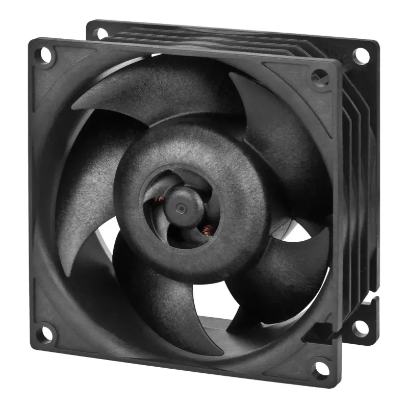 Wentylator ARCTIC S8038-10K 80 mm 102 cfm z podwójnym łożyskiem kulkowym, czarny