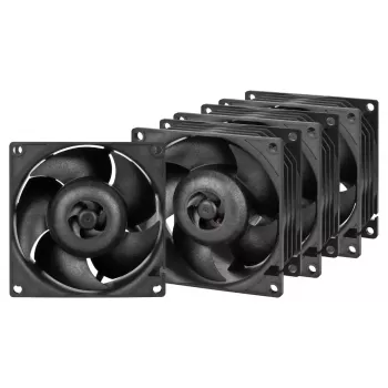 Wentylator ARCTIC S8038-10K 80 mm 102 cfm z podwójnym łożyskiem kulkowym, czarny