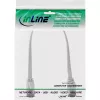 InLine Patch kabel płaski, U/FTP, Cat.8.1, TPE bezhalogenowy, biały, 0.25m