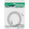 InLine kabel krosowy płaski, U/FTP, kat. 8.1, TPE bezhalogenowy, biały, 1 m