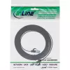 InLine Patch kabel płaski, U/FTP, Kat.6A, TPE bezhalogenowy, czarny, 1m