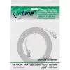 InLine kabel krosowy płaski, U/FTP, kat.6A, TPE bezhalogenowy, biały, 0,5 m