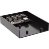 InLine 4-portowy panelowy hub USB 3.0 do wnęki 3,5 cala, czarny