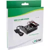 InLine 4-portowy panelowy hub USB 3.0 do wnęki 3,5 cala, czarny