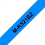 Brother M-K521B taśma do drukarki etykiet Czarny na niebieskim