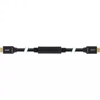 InLine High Speed HDMI kabel w/Eth., active, M/M, Czarny, golden contacts, 40m