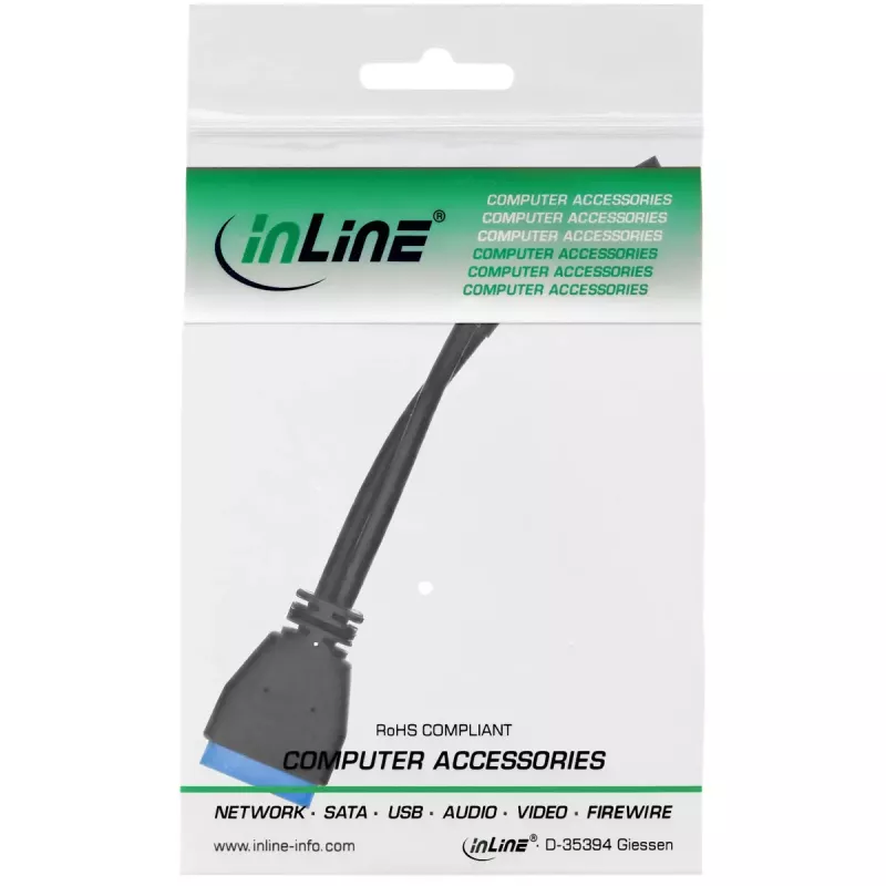 InLine USB 2.0 do 3.0 wewnętrzny kabel do złącza USB 33449I