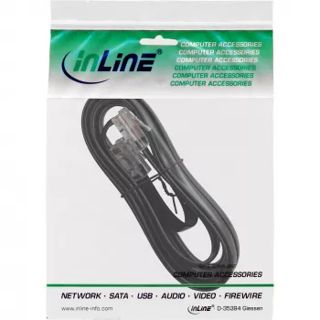 InLine ISDN kabel RJ45 male male 8P8C 20m Czarny