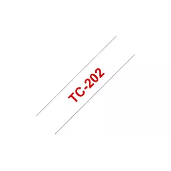 Taśma etykietująca TC Brother TC202 12mm Czerwona na białym