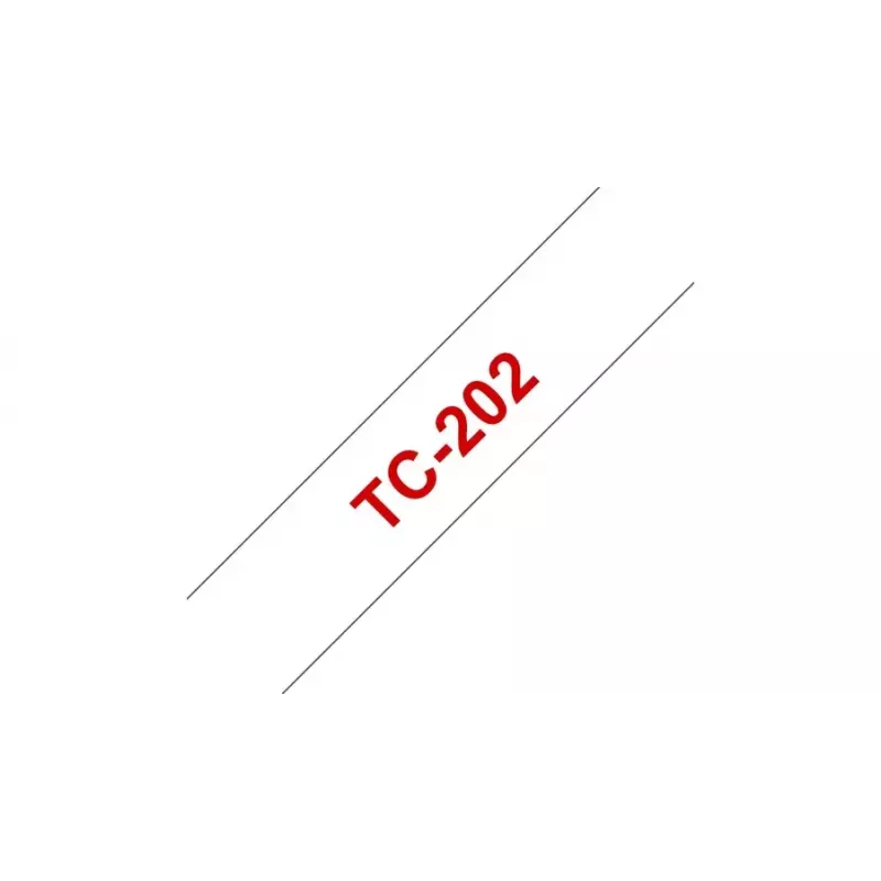 Taśma etykietująca TC Brother TC202 12mm Czerwona na białym