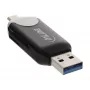 InLine USB3.0 Dual Cardreader, USB A i Micro-USB 2.0 dla SDXC i microSDXC