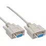 Szeregowy kabel null-modem InLine B-12224, 9-pinowe żeńskie na żeńskie, 3 m
