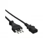 Kabel zasilający InLine B-16652I czarny 1,8 m Wtyczka zasilająca typu L gniazdo C13