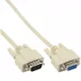 Kabel VGA InLine 17737 15HD męski żeński beżowy 1m