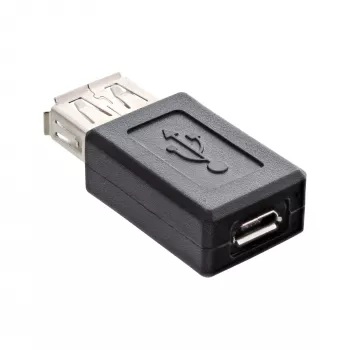 Adapter Micro-USB InLine 31613 USB A żeński na Micro-USB B żeński