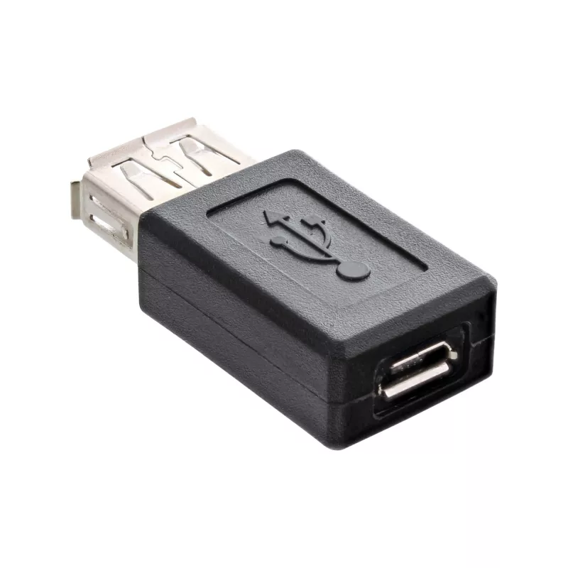 Adapter Micro-USB InLine 31613 USB A żeński na Micro-USB B żeński