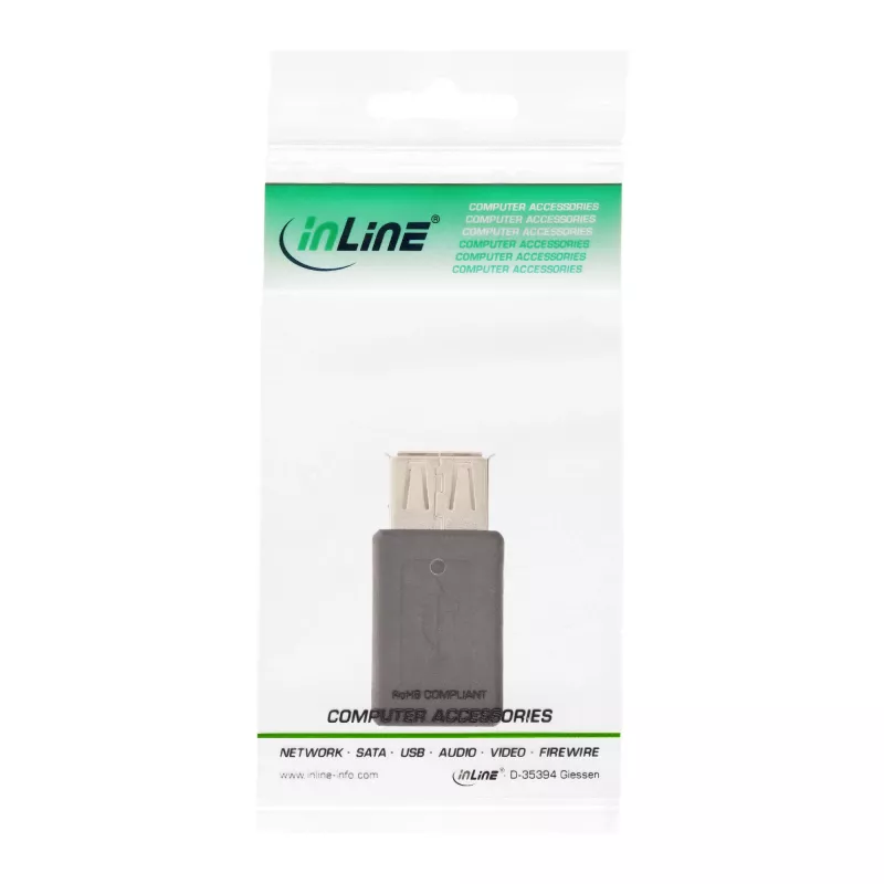 Adapter Micro-USB InLine 31613 USB A żeński na Micro-USB B żeński