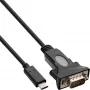 adapter kablowya InLine USB-C na szeregowy, USB-C męski / DB9 męski, 1,8 m