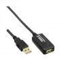 Kabel przedłużający z aktywnym wzmacniaczem sygnału InLine USB 2.0, wtyk typu A / gniazdo typu A, 5 m