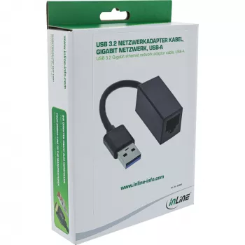 adapter kablowya sieciowego InLine USB 3.2 Gigabit Ethernet, USB-A