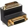 InLine Adapter DVI-I 90° kątowy cyfrowy + analogowy 24+5 męski / żeński czarny