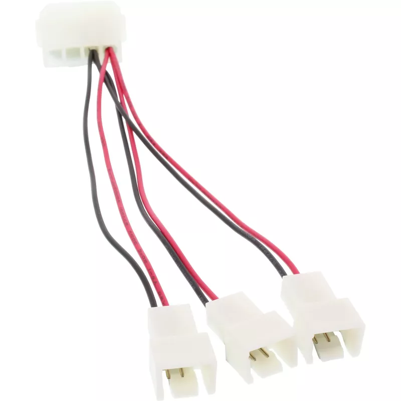 adapter kablowya InLine PC Fan 12V / 5V dla maksymalnie 3 wentylatorów 33005A