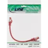 InLine Patch kabel S/FTP PiMF Cat.6 250MHz PVC miedź czerwony 0.25m