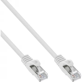 InLine Patch kabel SF/UTP Cat.5e biały 0.5 m