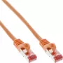 InLine Patch kabel S/FTP PiMF Cat.6 250MHz PVC miedź pomarańczowy 0.3m