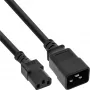 InLine adapter kablowya zasilania, IEC-60320 C20 na C13, 3x1,5mm², maks. 10A, 0,5m