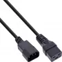 InLine adapter kablowya zasilania, IEC-60320 C14 do C19, 3x1,5mm², maks. 10A, 0,5m