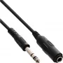 Przedłużacz Jack 6,3 mm stereo męski/żeński 5 m InLine 99935A
