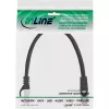 Kabel krosowy InLine SF/UTP kat.5e czarny 0,3m