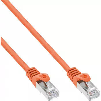 Kabel krosowy InLine SF/UTP kat.5e pomarańczowy 0,3m